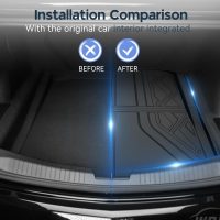 Cargo Liner Compatible with Cadillac CT5 CT5-V 2020-2025 Weather-Resistant Trunk Mats for Cars with Raised Lip Non-Slip Car Rear Trunk Mat Tray Pad Boot - Image 2