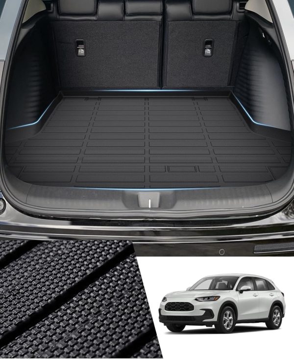 Cargo Liner for Honda HR-V 2023 2024 2025 HRV Hybrid Accessories TPE Cargo Mat All Weather HRV Rear Cargo Trunk Mat Waterproof Black