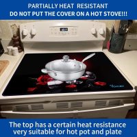 Stove Top Covers for Electric Stove, Extra Thick Natural Rubber Glass Top Protector,Prevents Scratching, Expands Usable Space (28.5'' x 20.5'' Rose) - Image 6