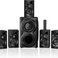 Bobtot Surround Sound Systems 1400 Watts Peak Power Home Theater Speakers - 12" Subwoofer Strong Bass 5.1 Wired Loud Stereo Audio System with Bluetooth HDMI ARC Optical Input for TV - Image 8