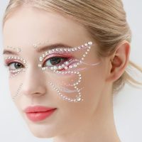 Teenitor Face Gems Self Adhesive Face Gems and Pearls for Makeup, Festival Jewels, Hair Gems, Rhinestone Stickers for Face, Eye, Makeup, Body - Image 5