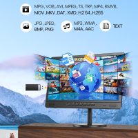 Desobry 18.5" Portable TV with Antenna, 6500mAh Built-in Power Operated TV, 12 Volt Small TV Support HDMI/AV/USB/Headphone Jack Input，Portable T V for Camping, RV, Patio, Kitchen, Indoor, Outdoor - Image 6