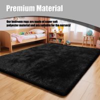6x9 Fluffy Area Rug for Living Room,Shag Area Rugs for Bedroom,Black Soft Fuzzy Rug Non-Shedding Indoor Plush Carpet for Kids Bedroom Nursery Dorm Home Decor - Image 5