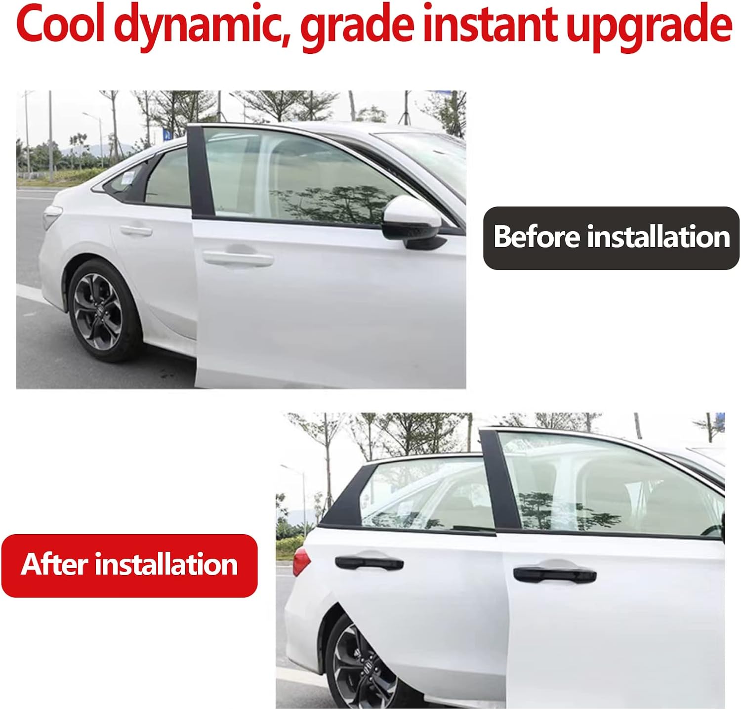 Door Handle Covers Trim Compatible with 11th Gen Civic Accessories, for Honda Civic 2022 2023 2024 2025, Accord/CR-V/HR-V 2023 2024 2025 with Smart Auto Lock - Glossy Black Car Decoration - Image 7