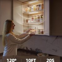 4-Pack Under Cabinet Lighting Wireless,LED Rechargeable Motion Sensor Light Indoor Battery Operated,3 Color Temps&Dimmable Closet Lights with Remote,Under Counter Lights for Kitchen Stairs - Image 3
