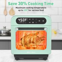 Secura Multifunction Air Fryer Steam Oven, 13 Quart Compact Oven with Convection Bake, Airfryer, Rapid Steam, Ferment, Dehydrator Combo, Nutritious & Delicious Food Steamer for Cooking (Mint Green) - Image 5