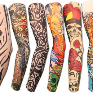 Akstore Temporary Tattoo Sleeves Set Arts Temporary Fake Slip On Tattoo Arm Sleeves Kit