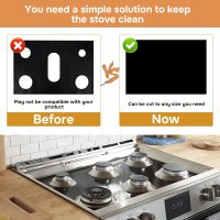 Guards for Gas Stove Top Protector Covers 0.3mm Cuttable,Heat Resistance Burner Covers Stove Mat Protector，Safe Reusable Easy Cleanable Gas Guards Stove Covers for Gas Stove - Image 3