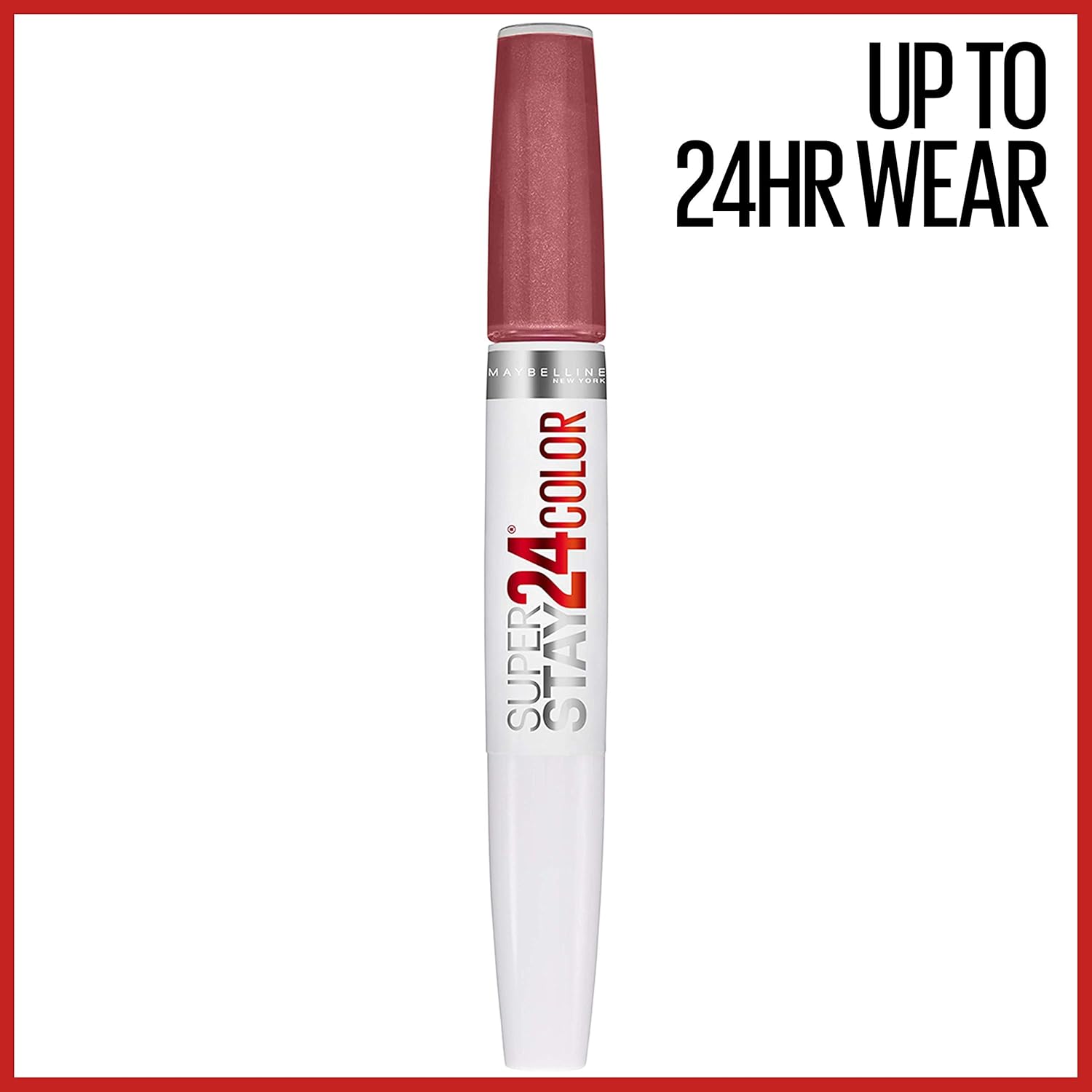 Maybelline Super Stay 24, 2-Step Liquid Lipstick Makeup, Long Lasting Highly Pigmented Color with Moisturizing Balm, Forever Chestnut, Brown, 1 Count - Image 2