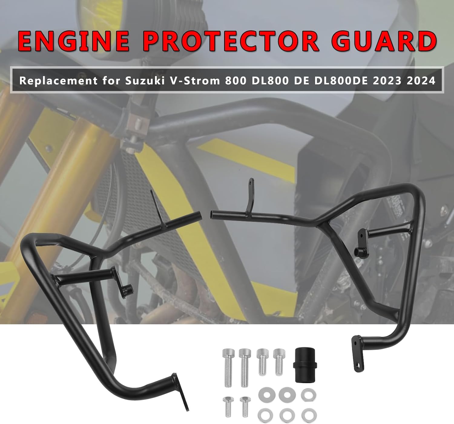 Crash Bars Engine Guard Replacement for Suzuki V-Strom 800 DL800 DE DL800DE 2023 2024 2025 Saddlebag Guard (Upper) - Image 5