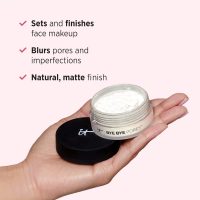 IT Cosmetics Bye Bye Pores – Poreless Finish Loose Setting Powder Makeup – Translucent Blurring Powder for All Skin Tones – Face Powder with Peptides, Silk, Collagen & Antioxidants – 0.23 oz - Image 4