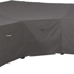 Classic Accessories Ravenna Water-Resistant 100 Inch Patio V-Shaped Sectional Lounge Set Cover, Patio Furniture Covers