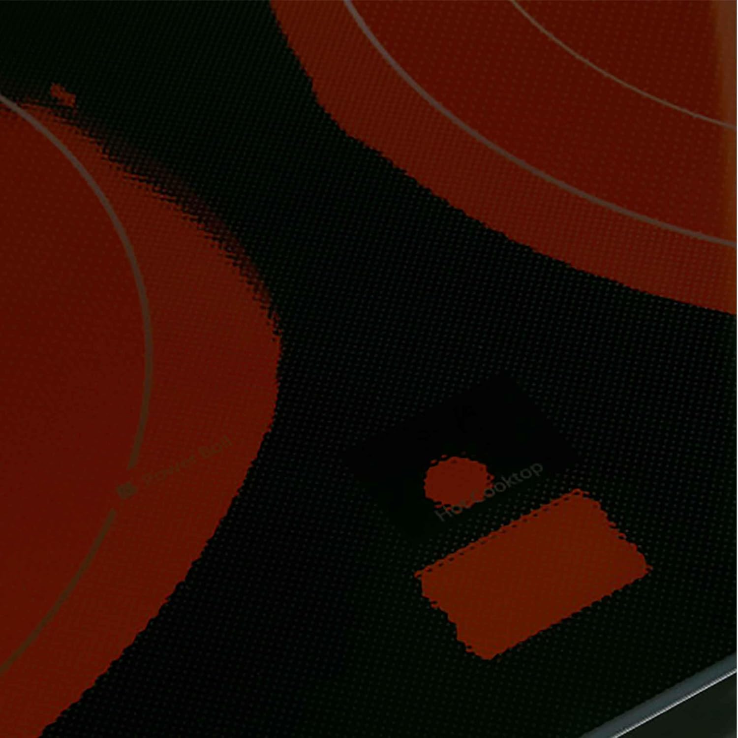 GE WB62X25972, Black Range Main Top, Glass Cooktop - Image 3