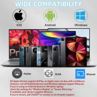 Anycast Wireless HD Display Adapter Receiver 1080P Screen Mirroring Streaming Media Dongle Compatible with iOS/Android/Windows/Mac to HDTV Monitor Projector - Image 6