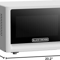 Black+Decker Countertop Microwave Oven, 1.1-Cu. Ft. 1000-Watts, LED Lighting, Child Lock, White - Image 6