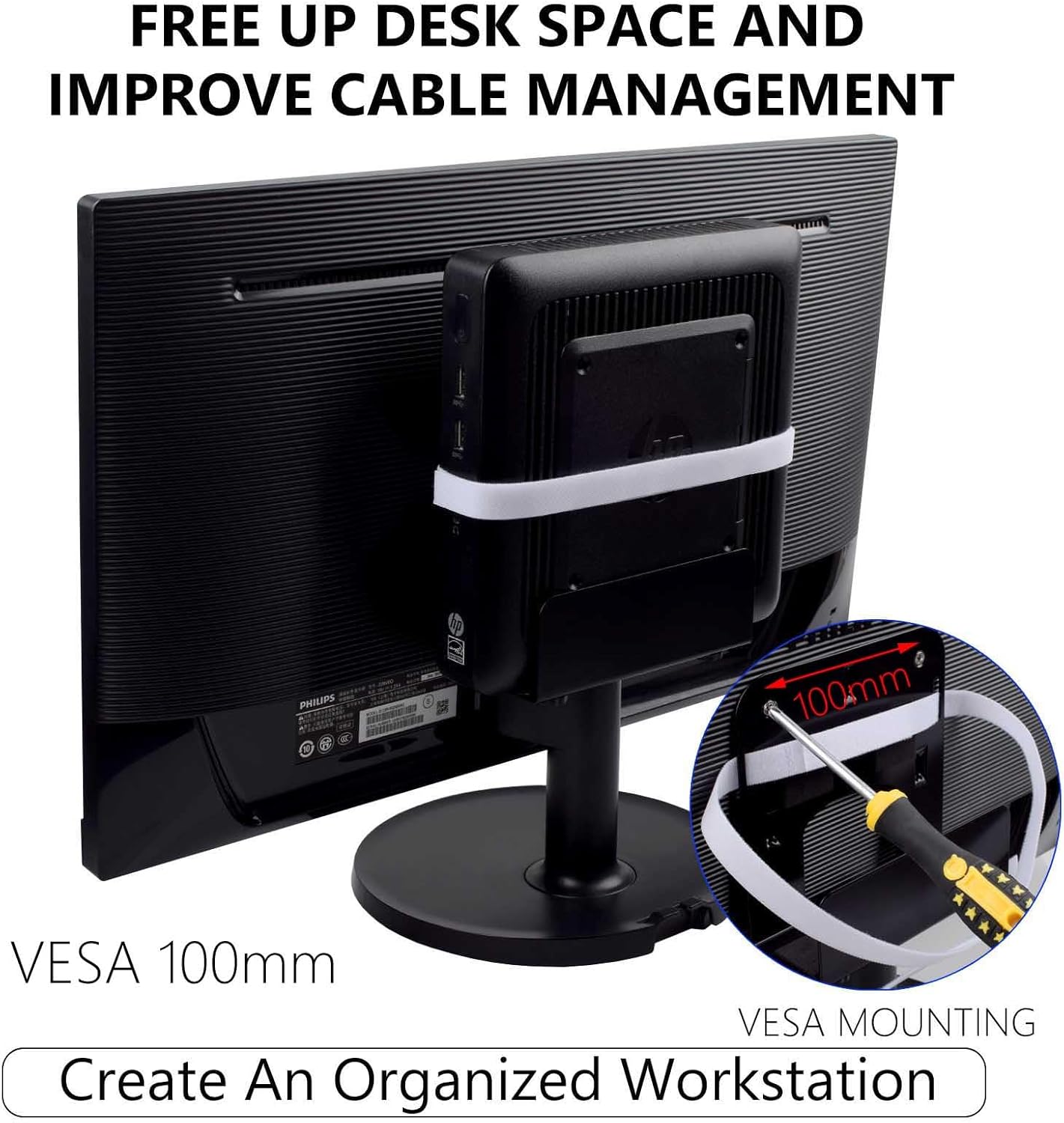 Cable Box Mount Modem Adjustable Wall Mount for Most Narrow Media Players Compatible with Roku, Router, Fire TV, Mac mini, Beelink, Cable Box, and Other Streaming Media Players - Image 9