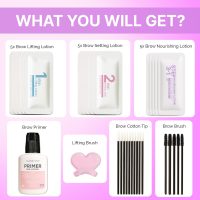 At Home Brow Lamination Kit - DIY Eyebrow Lamination Kit Professional Eye Brow Perm Kit Instant DIY Eyebrow Lift Kit for Fuller Thicker Brows Lasts For Upto 8 Weeks - Image 4