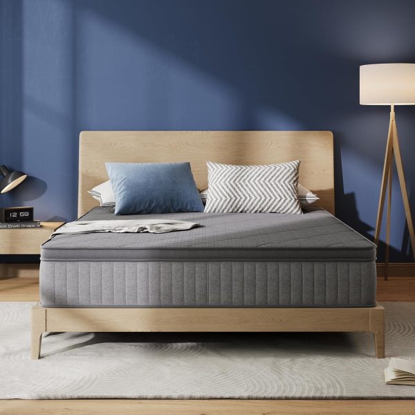 Avenco Full Size Mattress, 10 Inch Full Mattress in a Box, Medium Firm Hybrid Mattresses with Smarts™ Coil and Gel Memory Foam for Cool Night Sleep & Pressure Relief, CertiPUR-US Certified