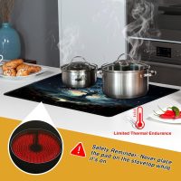 KitchenRaku Stove Cover, Stove Top Covers for Electric Stove, Ceramic Glass Cooktop Protector, Electric Stove Cover, Glass Top Stove Cover, 52x78cm (Huge Tree Pattren) - Image 3