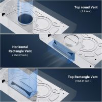 AMZCHEF Under Cabinet Range Hood 30 Inch, 750CFM Stainless Steel Kitchen Stove Vent Hood 3 Speed Exhaust Fan Touch/Remote/Gesture Control LED lights Time Setting Dishwasher-Safe Baffle Filters - Image 7