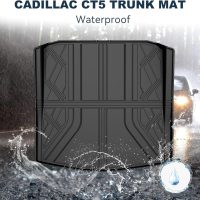 Cargo Liner Compatible with Cadillac CT5 CT5-V 2020-2025 Weather-Resistant Trunk Mats for Cars with Raised Lip Non-Slip Car Rear Trunk Mat Tray Pad Boot - Image 3