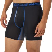 Hanes Men's Anti-Chafing Underwear, 3 Pairs, Cool & Breathable Cotton Pouch Underwear, Moisture-Wicking Boxer Briefs - Image 6