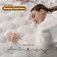 Queen Mattress,12 Inch Queen Size Mattresses in a Box,Memory Foam Hybrid Mattress ,with Individual Pocket Spring for Motion Isolation & Silent Sleep&Lumbar Support & Pressure Relief,Medium Firm - Image 4