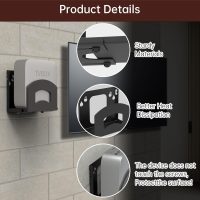 Cable Box Mount,Adjustable Wall Mount Holder for Small and Narrow Devices Like Cable Boxes,DVD Players,Modems,Streaming Media Devices and Other Media Players - Image 3