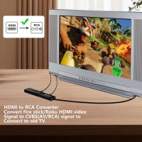 Dingsun HDMI to RCA Converter Adapter HDMI to Older TV Adapter for Apple TV,Roku, Fire Stick, DVD, Blu-ray Player ect. - Image 3