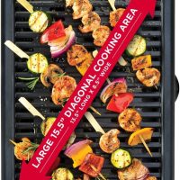 Chefman Electric Smokeless Indoor Grill w/ Non-Stick Cooking Surface & Adjustable Temperature Knob from Warm to Sear for Customized BBQing, Dishwasher Safe Removable Water Tray, Black - Image 4