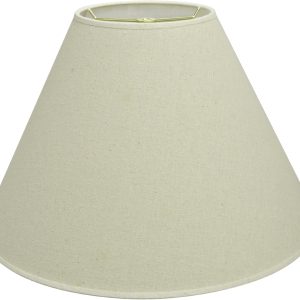 Aspen Creative 32023A Transitional Hardback Empire Shaped Spider Construction Lamp Shade in Beige, 18" wide (7" x 18" x 12 1/2")