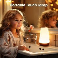 THAUSDAS Night Light, Dimmable Touch Lamp for Bedroom, Portable Table Bedside Lamp, 5 Brightness 13 RGB Colors, Night Lights for Baby Nursery Bathroom - Image 10