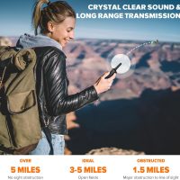 Wishouse Walkie Talkies for Adults Long Range-Rechargeable 4 Pack 2 Way Radios, Hiking Accessories Camping Gear Xmas Birthday Gift for Kids Family with Lamp,SOS Siren,NOAA Weather Alert,Easy to Use - Image 3