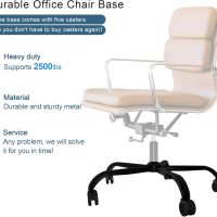 Frassie 25 Inch Office Chair Metal Base Replacement Heavy Duty 2500 Lbs Computer Chair Base Part with 5 Casters - Image 6