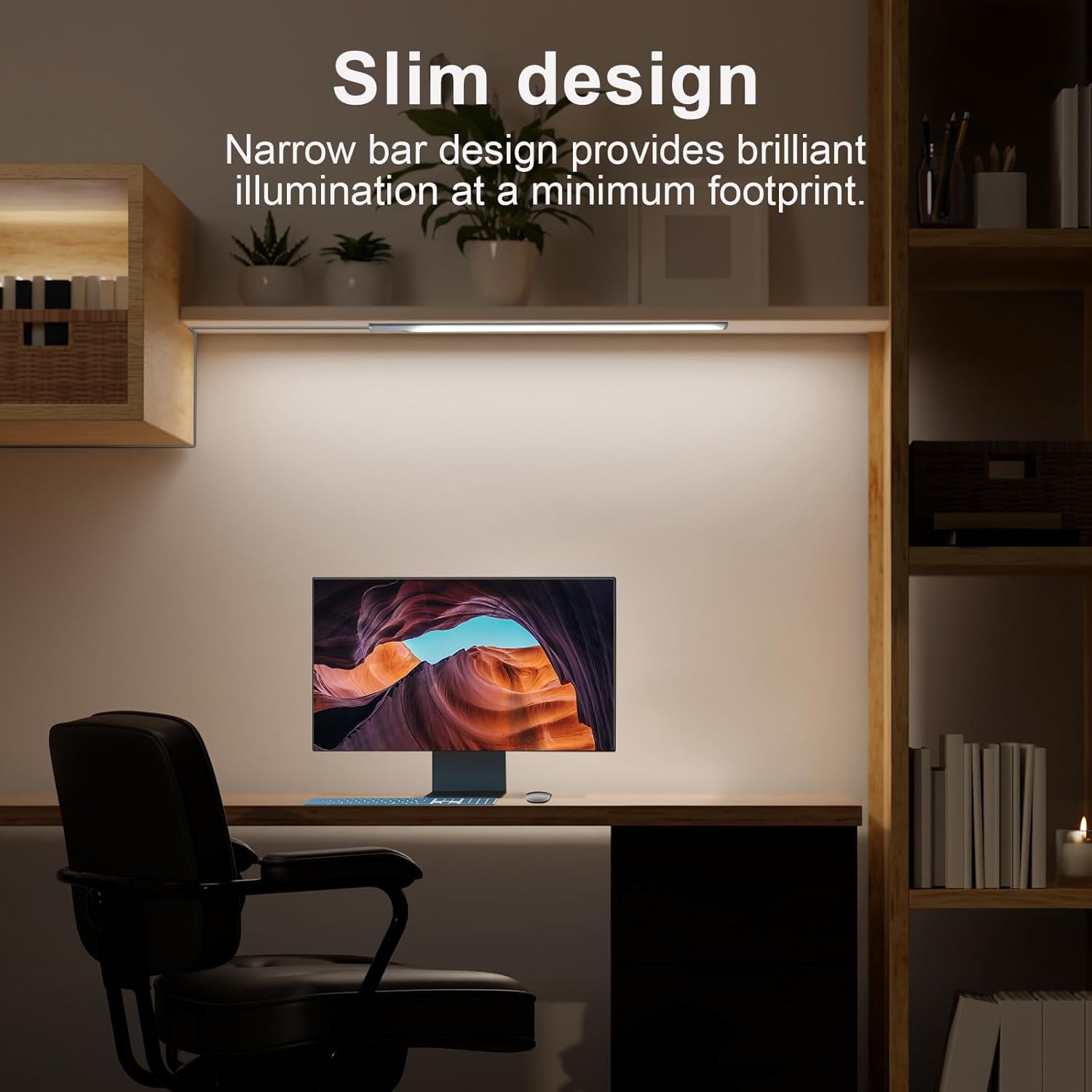 LED Under Cabinet Lighting with Touch Switch, Dimmable Under Cabinet Lights, Under Counter Lighting for Desk, Cold White 6000K - Image 2