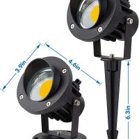 SUNVIE 20W Outdoor LED Spotlight with Photocell Sensor 120V Waterproof Dusk to Dawn Landscape Lighting 3000K Warm White Spot Lights Outdoor for Yard Flag Tree Garden Decor 6 FT Cord with US 3-Plug in - Image 7
