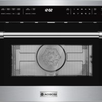 AAOBOSI 24 Inch Built in Microwave Convection Oven,1.6 Cu.Ft Wall Microwave Ovens Air Fryer Combos(upgraded), 1000Watt Power Sensor&Auto Cook, 12 Cooking Modes, Drop Down Door,Stainless Steel - Image 8