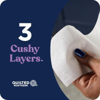 Quilted Northern Ultra Plush Toilet Paper, 6 Mega Rolls = 24 Regular Rolls, 3X Thicker*, 3 Ply Soft Toilet Tissue - Image 3