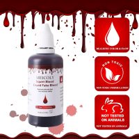MEICOLY 2.1Oz Halloween Dripping Fake Blood,Safe Realistic Washable Edible Liquid Blood Sangre Falsa with 0.7 Oz Cleaning Soap,Squirt Blood for Clothes,Zombie Vampire Monster,SFX Cut Wound Makeup,Dark - Image 4