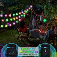 Smart Star String Lights Plug in, 33Ft 16 Million Color Changing Fairy Lights RGB Built in Chip APP & Remote Control DIY Music Sync Twinkle Light for Bedroom Halloween Decoration - Image 4