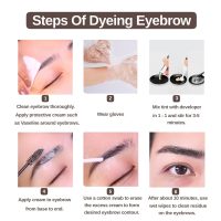 2-In-1 Eyelash & Eyebrow Kit, Professional Lash & Brow Color Kit, Lasting for 6 Weeks DIY Hair Coloring for Salon Home Use 7ml (Black) - Image 5