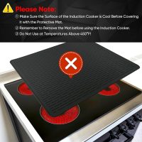 Stove Top Cover for Electric Stove, Stove Top Covers for Gas Burners, Glass Cooktop Protector, XL Dish Drying Mat (Black, 28"x20") - Image 7