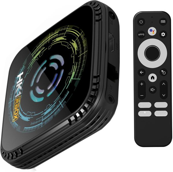 Android 14.0 WiFi 6.0 HK1 Box H8X H728 with 4GB RAM 64GB ROM Dual Wi-Fi 2.4G/5.8G, BT 5.0 LAN 1000M / H.265/ BT/ USB3.0