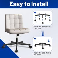 GYI Office Chair Base Replacement Parts, 28"(70 cm), Metal Criss Cross Desk Chair Base Replacement 2500 Lbs with Universal Gas Cylinder Hole and Casters Wheels Sockets, Black - Image 6