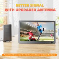 14 Inch Portable TV, Small 1080P Television with Speakers, ATSC Tuner with Antenna, HDMI/USB/AV Inputs, Battery Powered TV for Camping, Car, RV, Travel, Home - Image 3