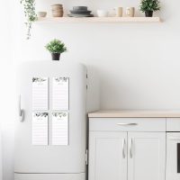Beautiful Magnetic Notepads for Fridge - Set Of 4 Modern Note pads With Lined Pages to Easily Write Notes & Make Grocery/Shopping Lists - The Perfect To Do Pad w/ Strong Magnets for Your Refrigerator - Image 6
