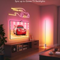Govee Floor Lamp 2 with Matter, RGBIC, Warm Cool White LED, Alexa Compatible, 1725lm, Music Sync, Scene Modes, Smart Floor Lamp for Living Room, Bedroom, Silver(1 Pack) - Image 8