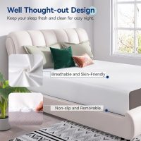 Amazon Basics Memory Foam Mattress, Medium Firm, 12 Inch, King, White/Grey, 80" L x 76" W x 12" Th - Image 7