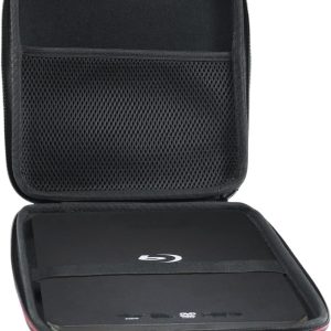 Suw External USB CD DVD Drive Burner Writer Blu-Ray Drive Carrying Case for Didar Blu Ray DVD Player Ultra Mini 1080P Blue Ray Disc Player Home Theater Play All DVDs and Region A 1 Blu-Rays