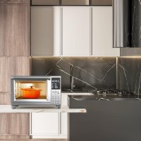 Nuwave Bravo Pro Smart Toaster Oven Countertop, True Air Fryer Combo w/Improved 100% Convection, 35% Crispier, 112 Presets, Customizable Pizza Zones, Integrated Probe, PFAS Free, 30QT, Stainless Steel - Image 12